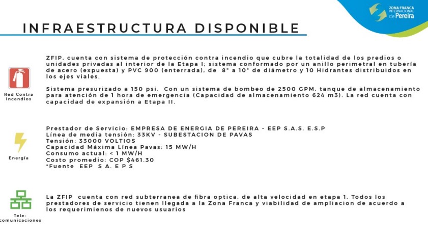Bodega para la venta Zona Franca Internacional Pereira