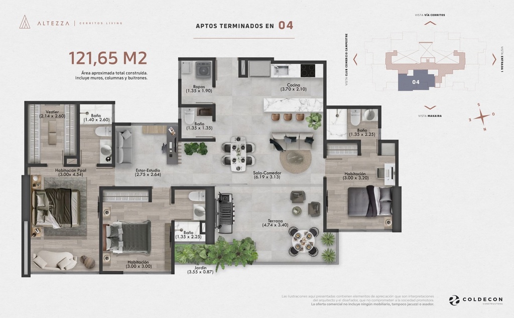 Cesión - Apartamento 504 en Altezza
