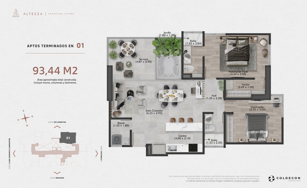 Cesión - Apartamento 401 en Altezza 