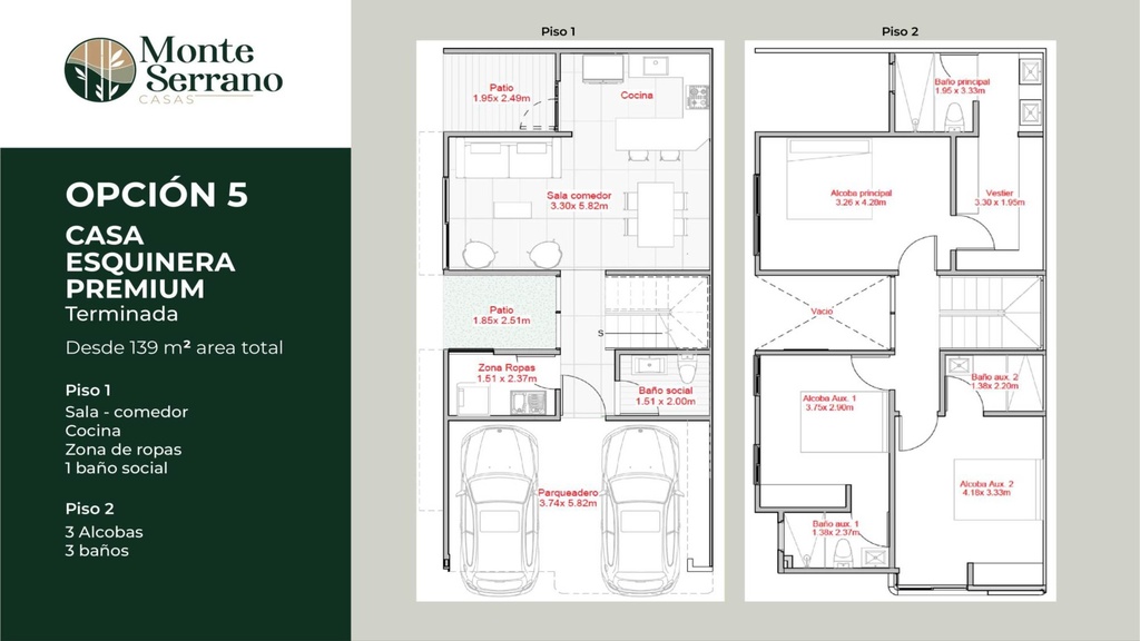 MONTESERRANO- Casas Campestres