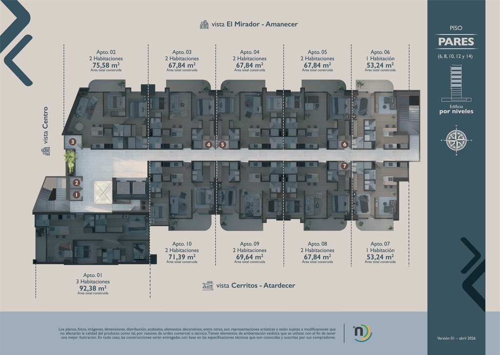 NEXO 14 - Apartamentos en Álamos