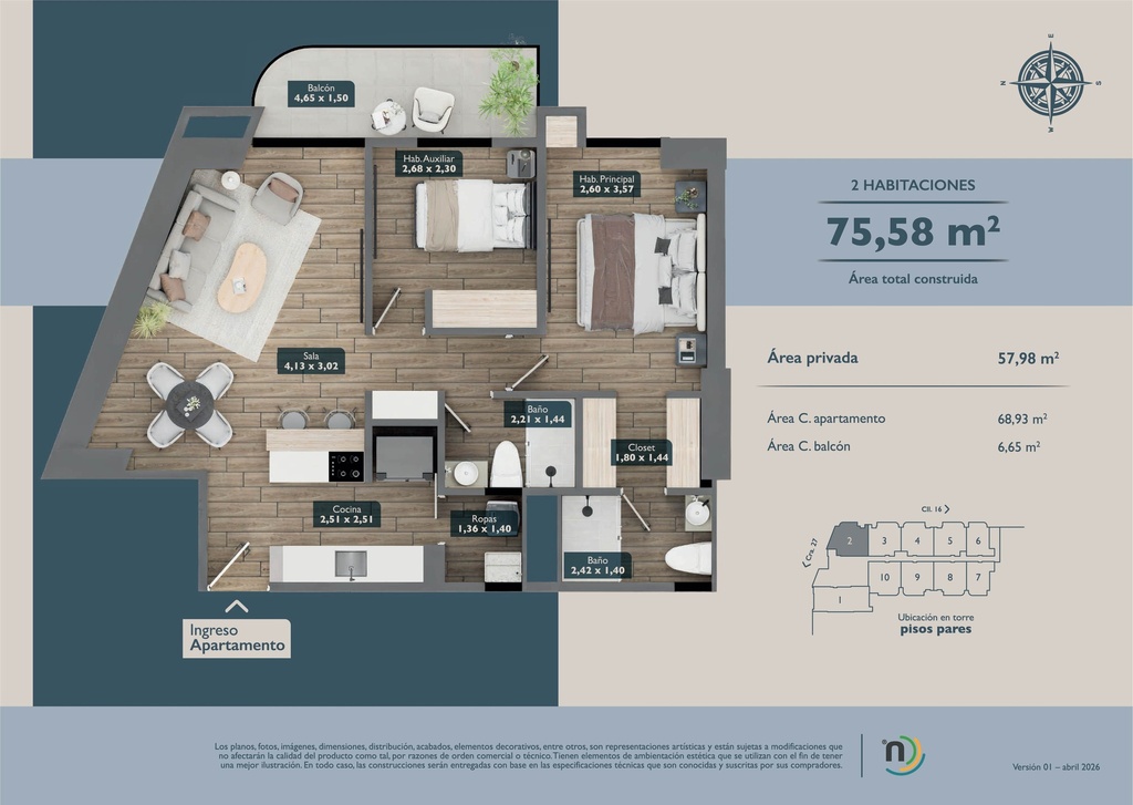 NEXO 14 - Apartamentos en Álamos