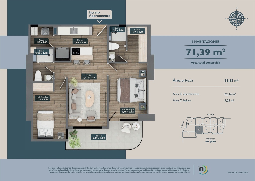 NEXO 14 - Apartamentos en Álamos