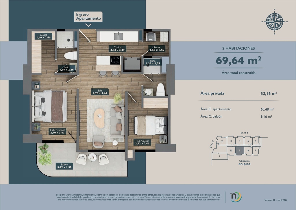 NEXO 14 - Apartamentos en Álamos