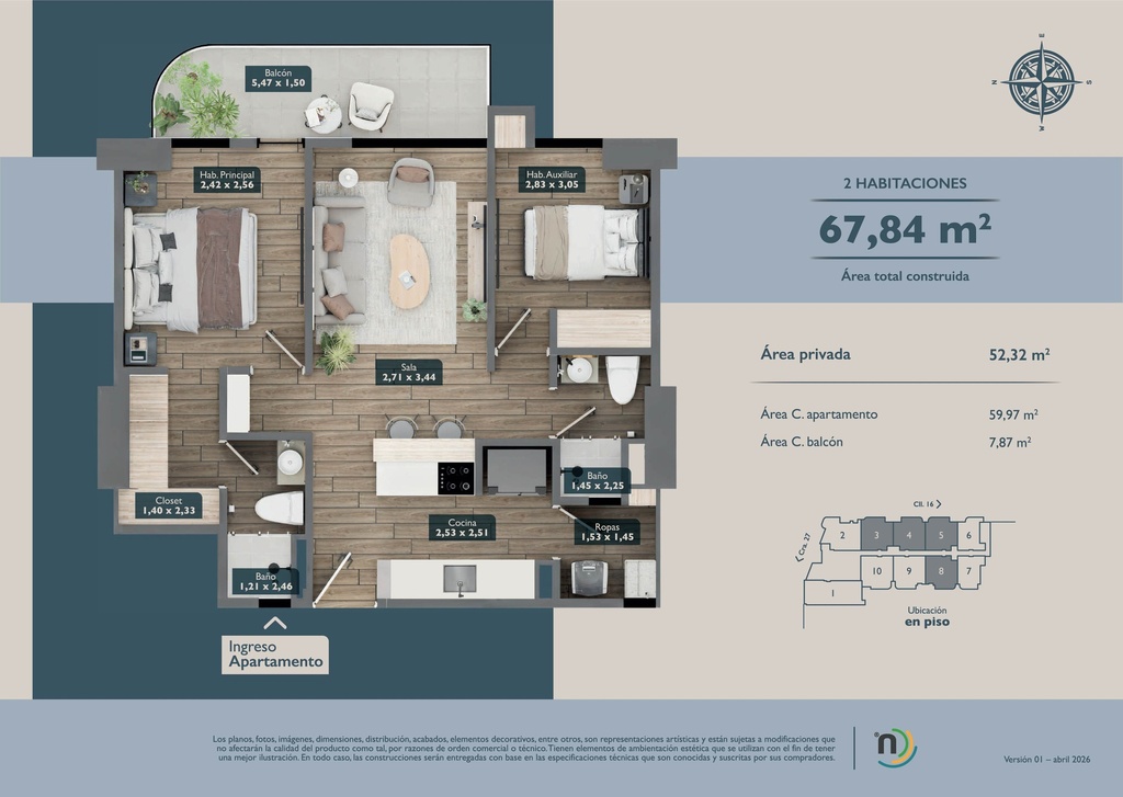 NEXO 14 - Apartamentos en Álamos